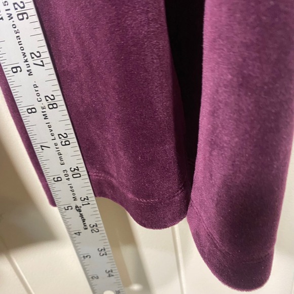 NWT Andrew Marc Sport‎ Velour Lounge Pants Plum Velvet Womens Medium - Picture 11 of 15